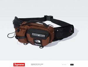 Supreme/The North Face Steep Tech Waist Bag Brown 22FW シュプリーム/ザノースフェイス スティープテック ウエストバッグ 新品 即完売品