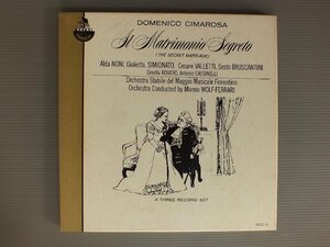 ●米LP WOLF-FERRARI - ORCH. STABILE DEL MAGGIO MUSICALE FIORENTINO/CIMAROSA - IL MATRIMONIO SEGRETO 2LP BOX●