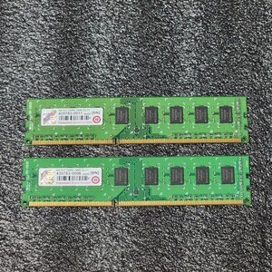 Transcend DDR3-1600MHz 8GB (4GB×2枚キット) 動作確認済み デスクトップ用 PCメモリ 