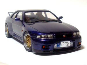 フジミ 1/24 日産 スカイライン GT-R V-spec (R33型) カスタム ミッドナイトパープル