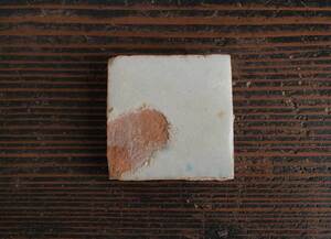 スペイン 白釉薬 小タイル 中世 18世紀 19世紀 スペインデルフト グラナダ スペイン古陶 残欠 サルベージ アンティーク /J769