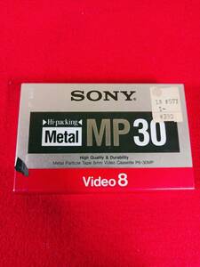 未使用　送料520円！　貴重　レトロ　SONY Metal MP30 hi-packing video8 P6-30MP