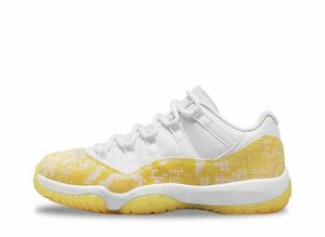 Nike WMNS Air Jordan 11 Retro Low "Yellow Snake Skin" 24cm AH7860-107