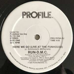 Run-D.M.C. - Here We Go (Live At The Funhouse) 激レアUSオリジナルプロモオンリーシングル