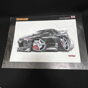 クールアート KOOLART スカイライン GT-R R32 イラスト　絵