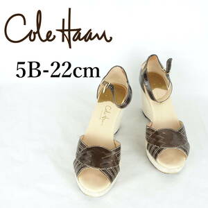 MK2405*COLE HAAN*コールハーン*レディースサンダル*5B-22cm*茶