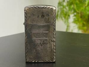 ●○#1232　ZIPPO ジッポー スターリングシルバー スリムタイプ オイルライター○●