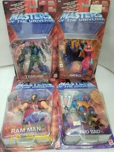新品 4点セット MASTERS OF THE UNIVERSE 200X HE-MAN ORKO RAM-MAN TRAPJAW TWO-BAD マスターズ オブ ザ ユニバース ヒーマン 魔界伝説