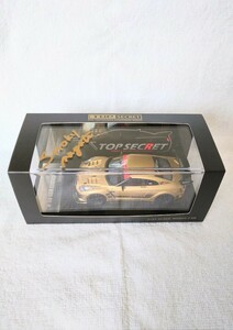 限定 直筆サイン 1/43 TOP SECRET GT-R (R35) Gold・ゴールド・トップシークレット・スモーキー永田・永田和彦・タイガーゲートジャパン