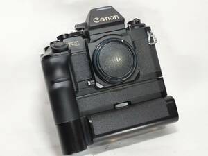 ★極上美品・光学極上/動作良好★ Canon キャノン New F-1 AEファインダーFN(モータードライブ付） キャノンの高級一MF眼レフの逸品！#2410