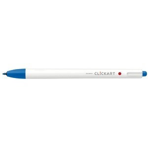 【新品】（まとめ） ゼブラ ノック式水性カラーペン クリッカート ペールブルー 0.6mm 【×50セット】