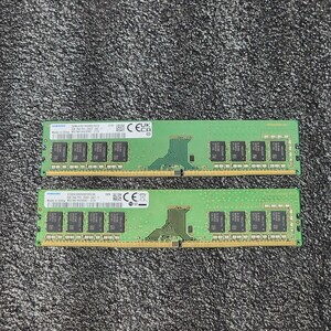 SAMSUNG DDR4-2666MHz 16GB (8GB×2枚キット) M378A1K43DB2-CTD 動作確認済み デスクトップ用 PCメモリ 