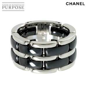 シャネル CHANEL ウルトラ #59 リング ラージ K18 WG ブラック セラミック 750 指輪 ULTRA Ring 90225841