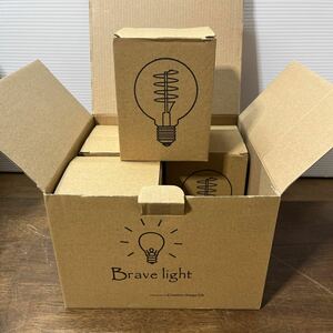 Bravelight エジソン電球 40W E26口金 ボール電球 暖色 おしゃれ エジソンバルブ レトロ電球 アンティーク照明 4個入り (2-3