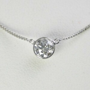 ダイヤモンド ネックレス 一粒 プラチナ 0.2カラット 鑑定書付 0.237ct Dカラー VVS2クラス 3EXカット H&C CGL