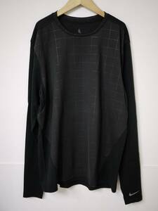 未使用品【L】NikeLab Essentials Long Sleeve TR BL Shirt ナイキラボ ロンT 長袖Tシャツ 黒 BLK ブラック