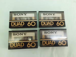 売切り格安　未使用新品　SONY　DUAD６０　カセットテープ　４本セット　税込み