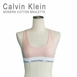 新品 未使用 1円スタート カルバンクライン 下着 レディース ブラレット ブラ スポーツブラ Calvin Klein F3785 ピンク XS 日本Sサイズ