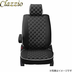 クラッツィオ シートカバー キルティングタイプ プリウス PHV ZVW35 ブラック×ホワイトステッチ Clazzio ET-1072 送料無料