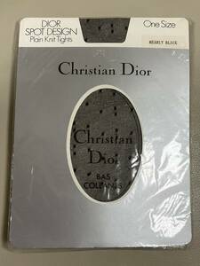 クリスチャンディオール Christian Dior BAS-COLLANTS 黒　ストッキング 【Christian Dior】文字入り 希少品？未開封 未使用