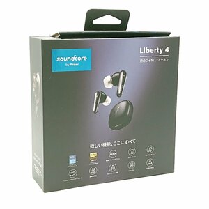 3090# Anker soundcore 完全ワイヤレスイヤホン Liberty4 Bluetooth ハイレゾ対応 IPX4 ミッドナイトブラック 【0410】