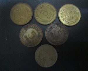 デンマークコイン　6枚　【東1501　