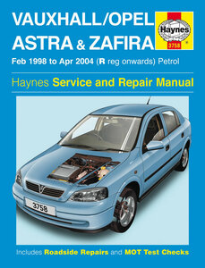 Opel（オペル）アストラ 1998-2004年 英語版 整備解説書