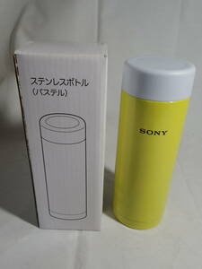 SONY 水筒 新品 0.26L ステンレス 魔法瓶 サーモボトル ソニー 黄色