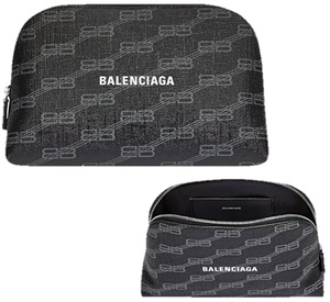 即決 完売品 新作 バレンシアガ BALENCIAGA モノグラム 小物入れ ポーチ 化粧ポーチ ゆうパック送料無料