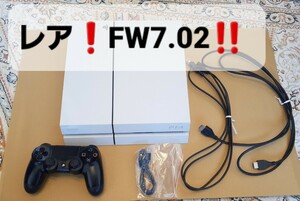 FW7.02 　レア　PS4　CUH-1100A 　本体一式 　送料無料 　動作品　SONY グレイシャー ホワイト　