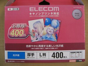 ELECOM(エレコム)　EJK-CGNL400（EJK-CGNシリーズ/光沢写真用紙/光沢紙厚手/キヤノン用/L判/400枚）