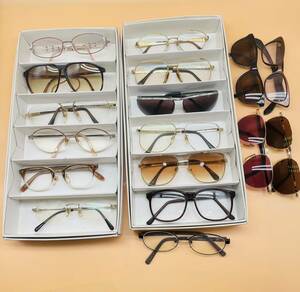QA27 RENOMA/ SEIko/ Citizent/ ANDREW 眼鏡 フレーム まとめ　ビンテージ　サングラス　ゴールド色　度に入り　老眼鏡 大量