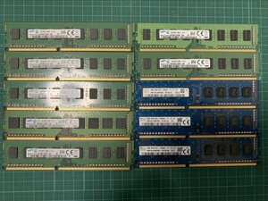 （中古品）10枚セット【DDR３PC3-12800U 4GB×10枚】hynix/samsungなど