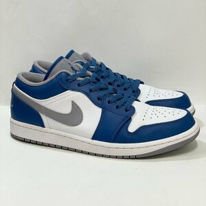 26.5cm AIR JORDAN 1 LOW 553558-412 エア ジョーダン 1 ロー トゥルーブルー メンズ スニーカー VG H106840