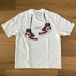 1円スタート！タグ付き新品未使用！Lサイズ！送料込み！ナイキ エアジョーダン1 NIKE AIR JORDAN 1 シカゴ Tシャツ ロストアンドファウンド