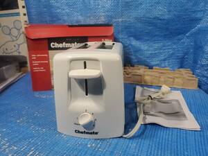 ★1000円即決! upck chefmate 2-slice toaster ポップアップトースター デザイン家電 箱説明書付き 動作確認済み