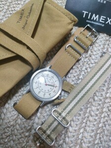 新品 未使用 定価35600 ナイジェルケーボン TIMEX 別注 CAMPER キャンパー 腕時計 ミリタリー ウォッチ タイメックス NATO ベルト 36mm