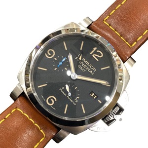 パネライ PANERAI ルミノール 1950 3デイズ GMT PAM01321 ブラック SS 腕時計 メンズ 中古