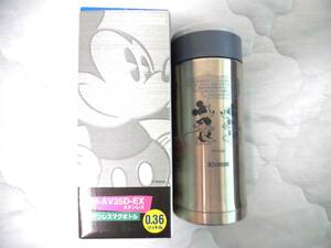 未使用 象印 水筒 ミッキーマウス 0.36リットル ZOJIRUSHI ステンレスマグボトル ディズニー