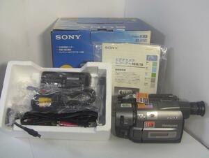 SONY Video8ビデオカメラ CCD-TRV45[未使用品・送料無料・動作確認済み】8mmテープ再生できます！☆ダビングにご使用ください！