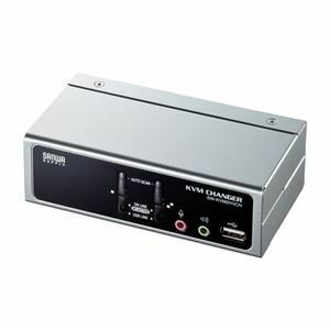 【新品】サンワサプライ USB・PS/2コンソール両対応パソコン自動切替器(2:1) SW-KVM2HVCN