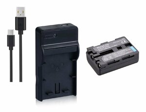 セットDC01 対応USB充電器 と Sony NP-FM50 互換バッテリー