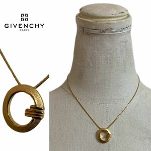 GIVENCHY PARIS VINTAGE ジバンシイ パリス ヴィンテージ 1980s ヴィンテージジュエリー Gトップ チェーンネックレス ゴールド アーカイブ