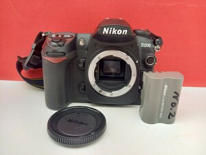 ■防湿庫保管品 Nikon D200 ボディ 動作確認済 シャッターOK デジタル一眼レフカメラ バッテリー ニコン