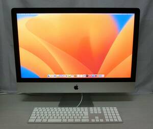 ▲▽iMac Retina 5K 27inch 2017/i7-7700K 4.2G/メモリ16G/512GB SSD/Radeon Pro 580/MNEA2J/A△