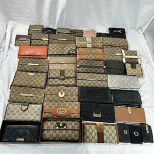 1円〜 40点セット まとめ売り GUCCI グッチ 財布 キーケース 長財布 折財布 箱つき 大量 まとめ ブランド ウォレット 