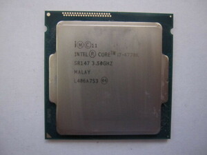 CPU intel Core i7-4770K 3.50ＧＨz SR147 動作品