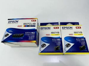 EPSON エプソン 純正インクカートリッジ 大容量 IB07CL4B/IB07YB　4色パック+イエロー×2 　期限有り：2026 　パッケージ破損品（＃A179