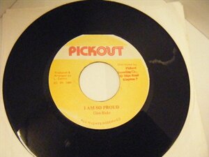 ▲レゲエ7インチ GLEN RICKS / I AM SO PROUD 輸入ジャマイカ盤 PICK OUT RECORD◇r50429