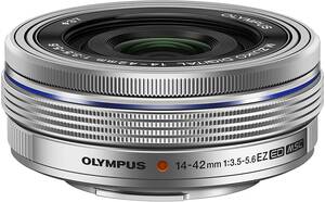 OLYMPUS 電動式パンケーキズームレンズ M.ZUIKO DIGITAL ED 14-42mm F3.5-5(中古品)